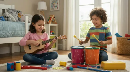 Como Criar um Espaço Musical em Casa para Seus Filhos