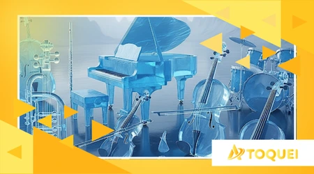 Instrumentos musicais feitos de gelo