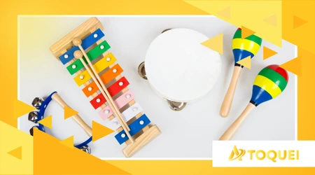 Instrumento Infantil de Brinquedo que Realmente Ensina