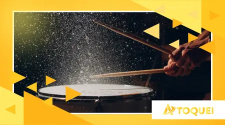 regular a pele da bateria para melhor sonoridade