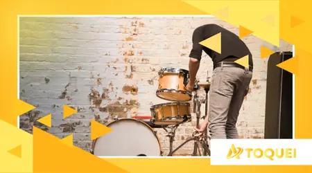 regular a pele da bateria para melhor sonoridade