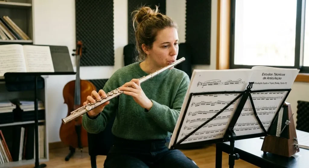 Melhores exercícios para articulação dupla e tripla em sopros