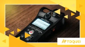 Teste de gravador portátil Zoom para ensaios e estudos